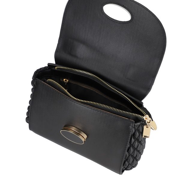 Poseta dama casual piele ecologica negru inchidere prin rasucire BS1123CA22301653 119