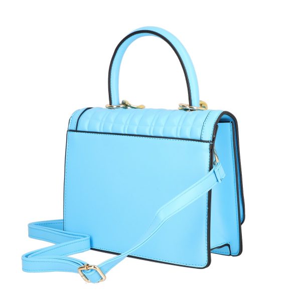Set Geanta Albastru Deschis Dama Casual cu Gentuta si Maner - TurboBags BS8783CA2301223 123