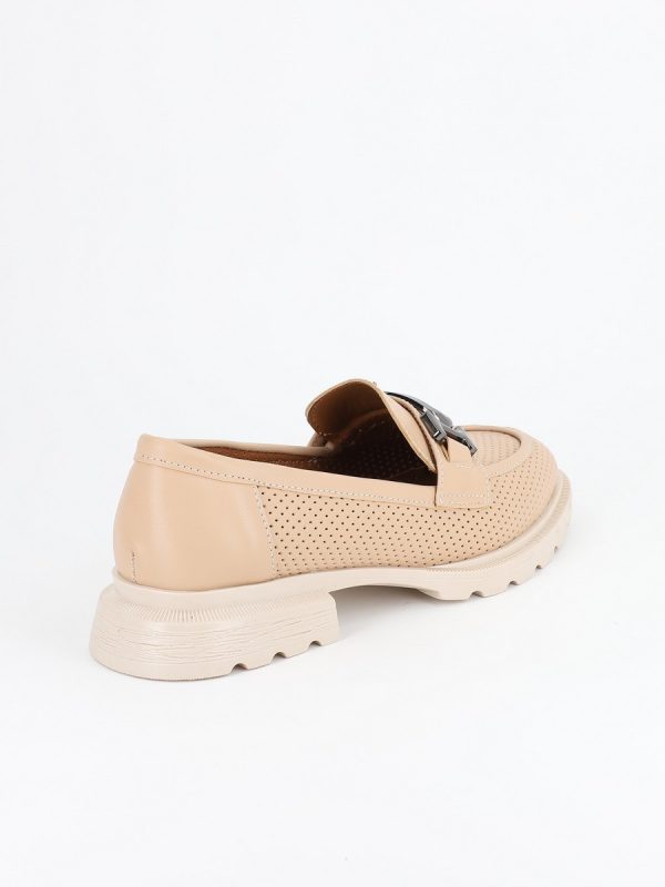Mocasini Bej Dama, Piele Eco, Varf Rotund - BS809PC2302207 120