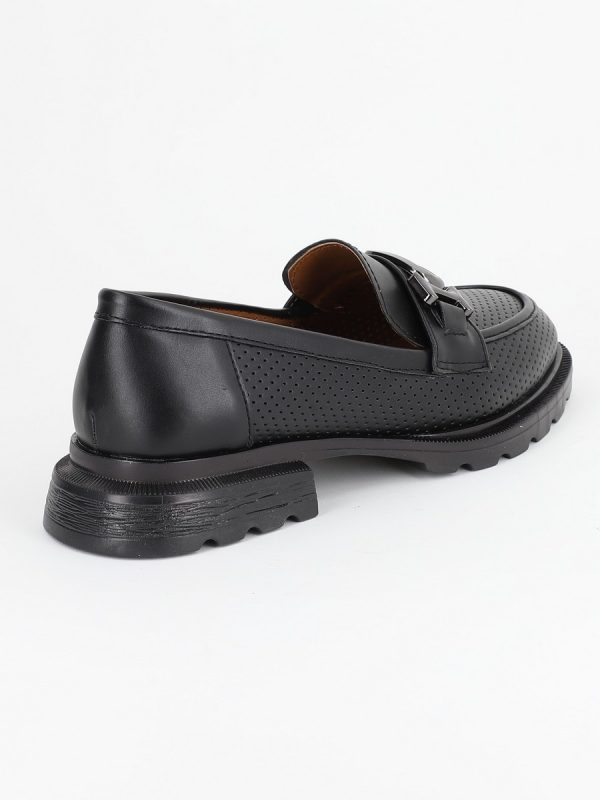 Mocasini Negri Dama, Piele Eco, Varf Rotund - BS809PC2302205 123