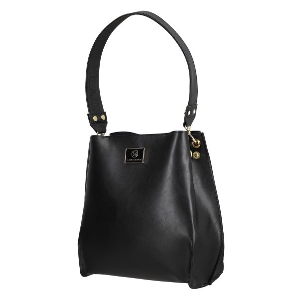 Geanta Piele Ecologica Dama Neagra Casual cu 2 Compartimente - Laura Biaggi BS225CA2301255 122