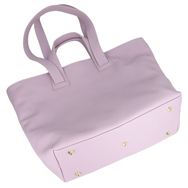 Geanta dama Shopper din piele naturala texturata violet de umar Laura Biaggi BS54124SH2303056 121