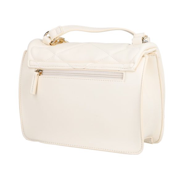 Geanta din piele ecologica casual bej cu un compartiment Bestini BS3052CA2303071 120