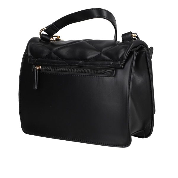 Geanta din piele ecologica casual negru cu un compartiment Bestini BS3052CA2303072 121