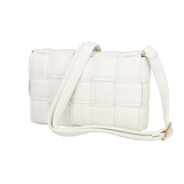 Poseta Alba Dama Casual din Piele Eco Intretesuta cu 1 Compartiment - BS1004CA2303016 121
