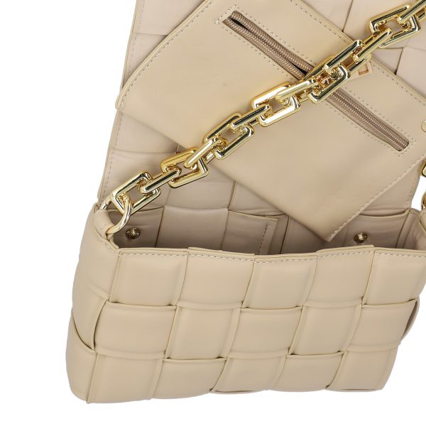 Poseta Bej Piele Ecologica Femei Intretesuta cu un Compartiment Casual - BS1004CA2303014 122