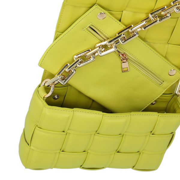 Poseta Verde Piele Eco Femei, Casual, Intretesuta cu 1 Compartiment - BS1004CA2303019 121