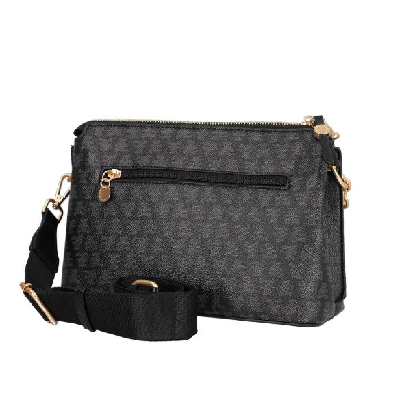 Poseta Neagra Dama Casual de Umar cu 2 Compartimente - Lulu Castagnette BS23144CA230285 122