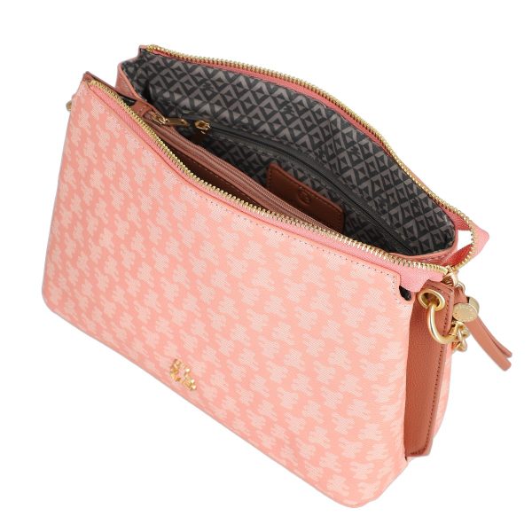 Poseta Dama Umar Casual Roz cu 2 Compartimente - Lulu Castagnette BS23144CA230281 120