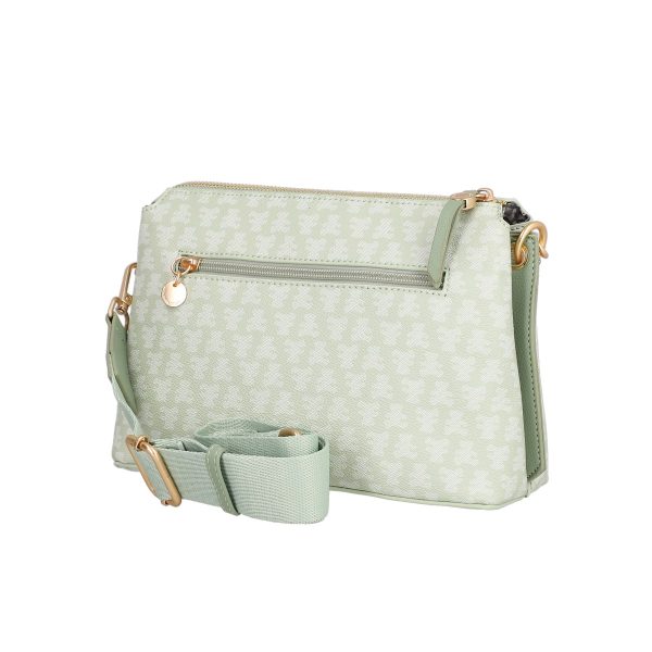 Poseta Dama Piele Ecologica Verde de Umar cu 2 Compartimente Casual - Lulu Castagnette BS23144CA230282 122
