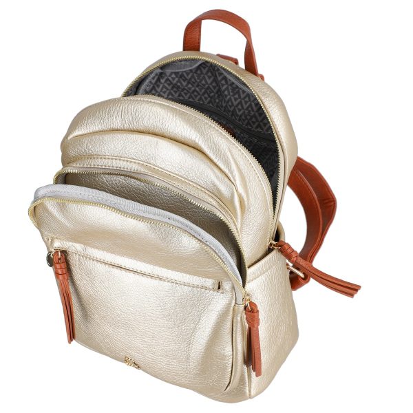 Rucsac Dama Mov din Piele Eco cu 2 Compartimente - Lulu Castagnette BS2311RU2302018 120