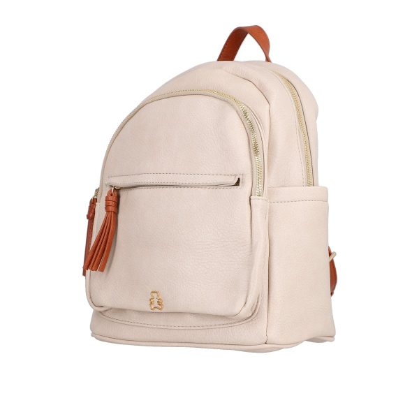 Rucsac Bej Dama din Piele Eco cu 2 Compartimente - Lulu Castagnette BS2311RU2302016 121
