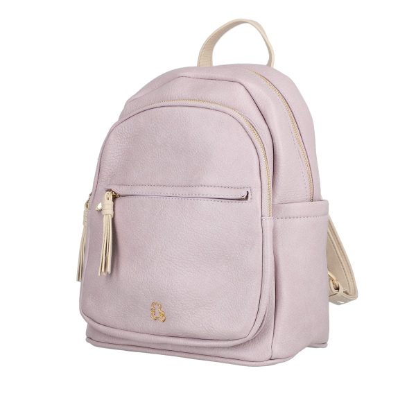 Rucsac Dama Mov din Piele Eco cu 2 Compartimente - Lulu Castagnette BS2311RU2302018 121