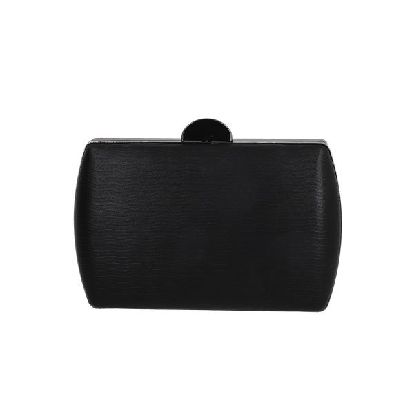 Geanta evenimente de dama din material sintetic negru inchidere cu accesoriu metalic BS8090Z2304025 120