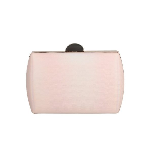 Geanta evenimente de dama din material sintetic sampanie inchidere cu accesoriu metalic BS8090Z2304026 120