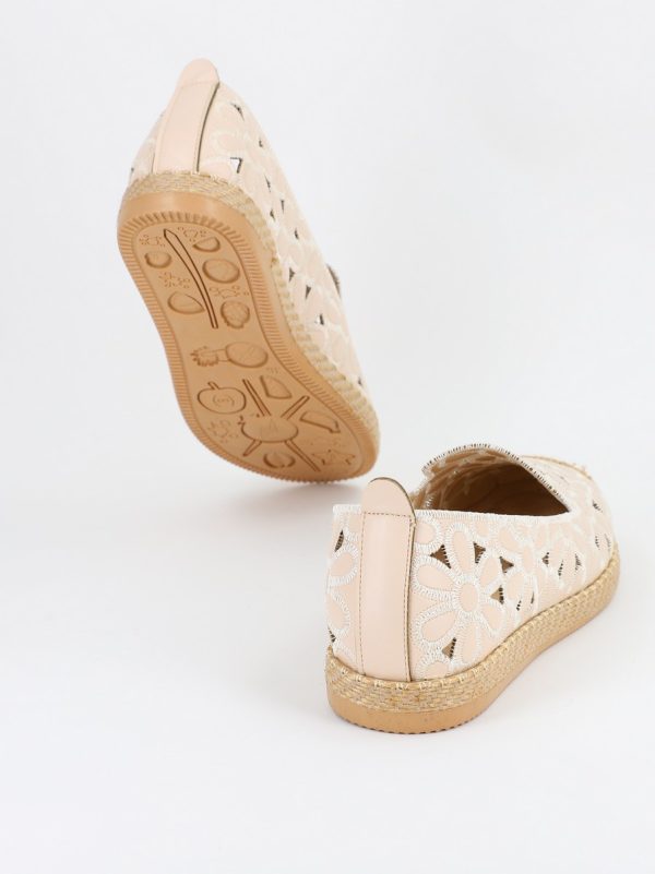 Espadrile dama floral bej - BS103BA2304181 122