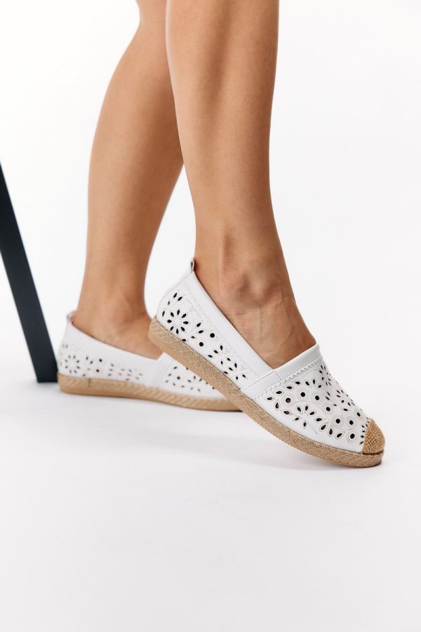 Espadrile Dama Model Floral Alb - BS105BA2304187 119