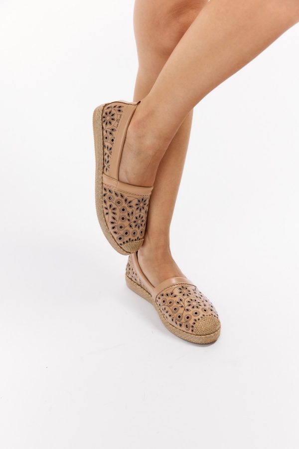 Espadrile Dama Model Floral Bej - BS105BA2304186 123
