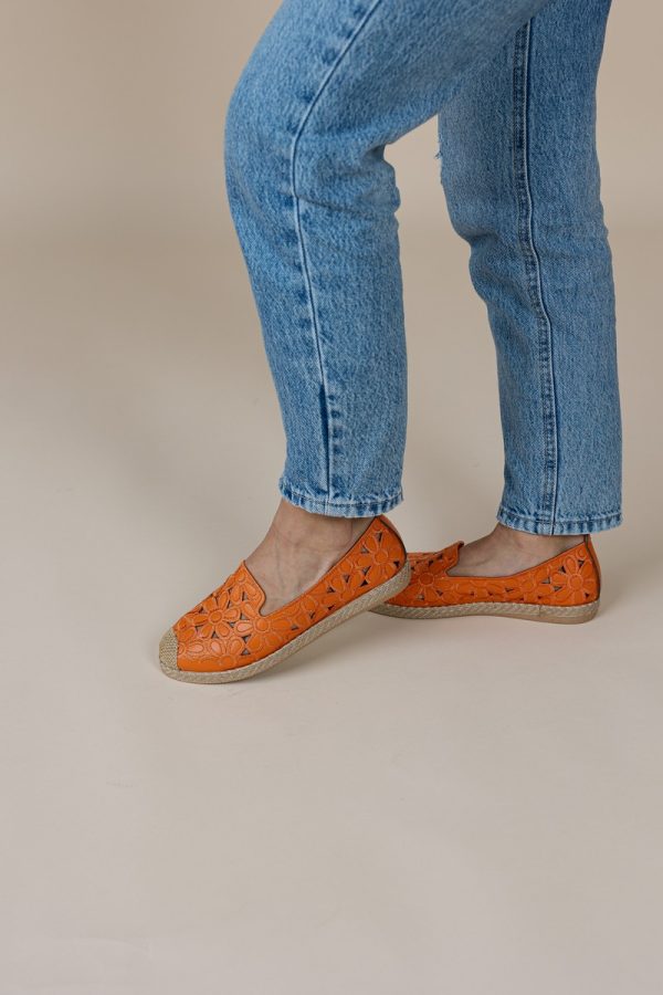 Espadrile dama model floral portocaliu - BS103BA2304182 119