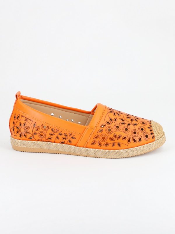 Espadrile Dama Model Floral Portocaliu - BS105BA2304188 122