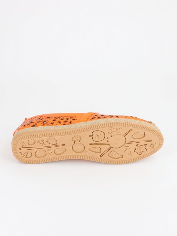 Espadrile Dama Model Floral Portocaliu - BS105BA2304188 125