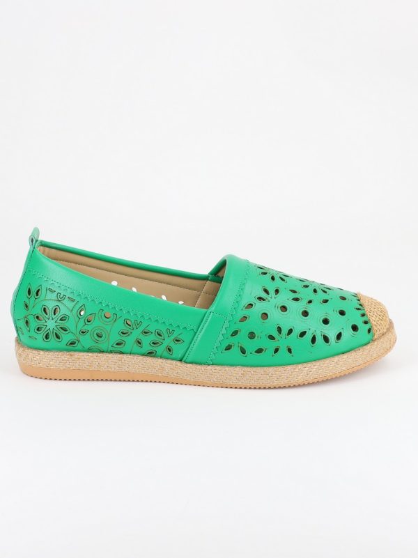 Espadrile Dama Model Floral Verde - BS105BA2304190 124