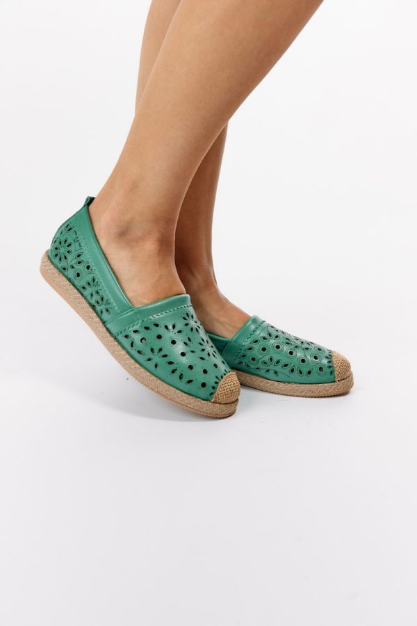 Espadrile Dama Model Floral Verde - BS105BA2304190 123