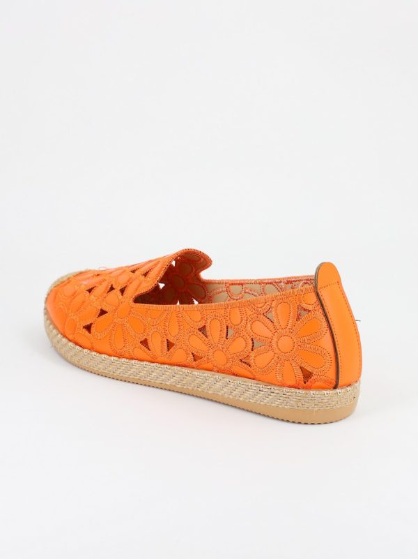 Espadrile dama model floral portocaliu - BS103BA2304182 122