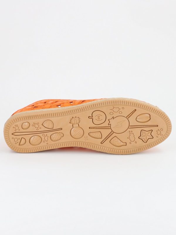 Espadrile dama model floral portocaliu - BS103BA2304182 126