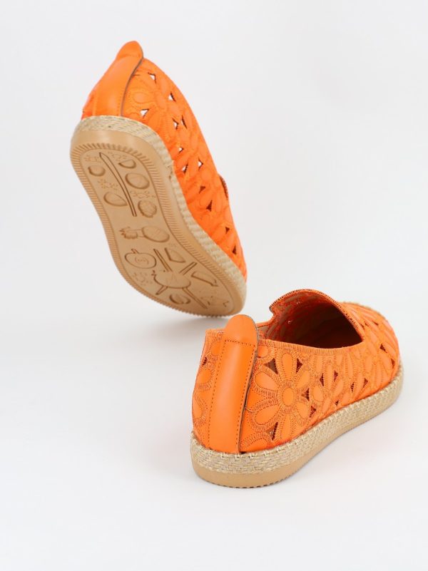 Espadrile dama model floral portocaliu - BS103BA2304182 120