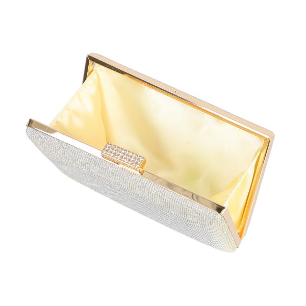 Geanta clutch cu lant auriu accesorii cristale BS5831LK2305236 119