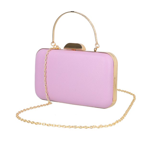 Clutch cu Pietre - Geanta dama de evenimente din piele eco violet BS99CL2305254