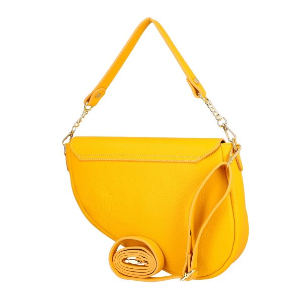 Geanta Dama Piele Galben mustar Casual de Umar cu Un Compartiment (Piele Naturala) - Laura Biaggi BS4509poN002 120