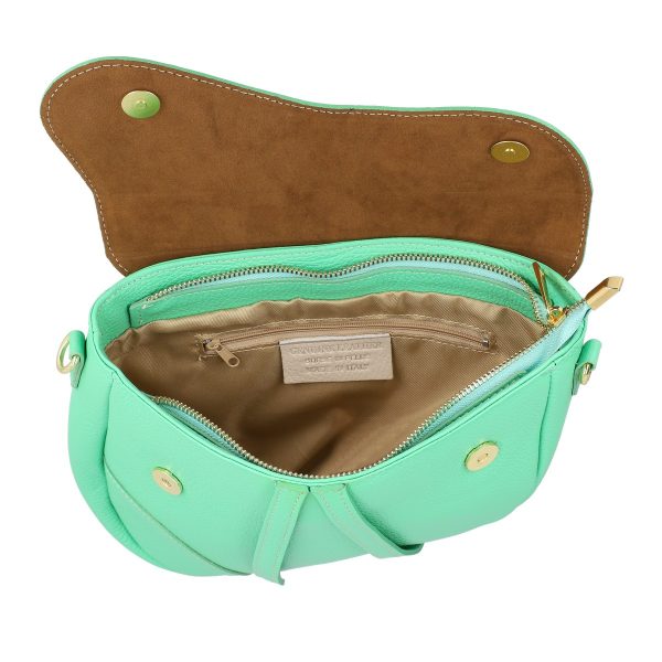 Geanta Dama Piele verde-azur Casual de Umar cu Un Compartiment (Piele Naturala) - Laura Biaggi BS4509poN006 119