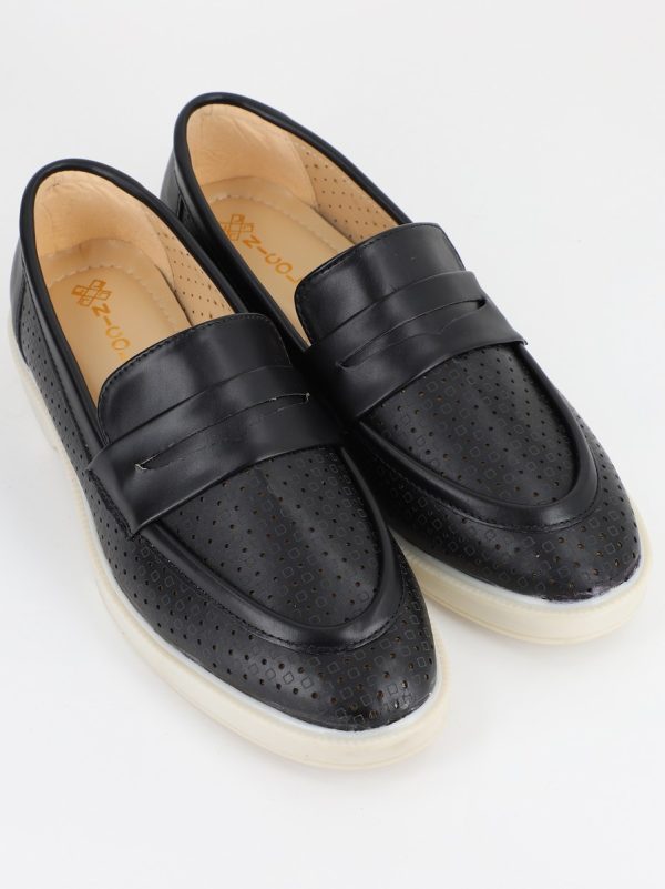 Mocasini Dama cu Perforatii Negru - BS700BA2304196 120