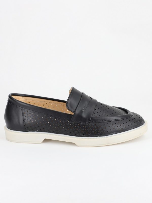 Mocasini Dama cu Perforatii Negru - BS700BA2304196 119