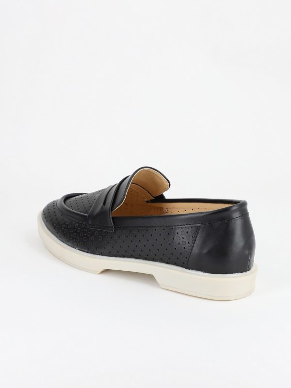 Mocasini Dama cu Perforatii Negru - BS700BA2304196 122