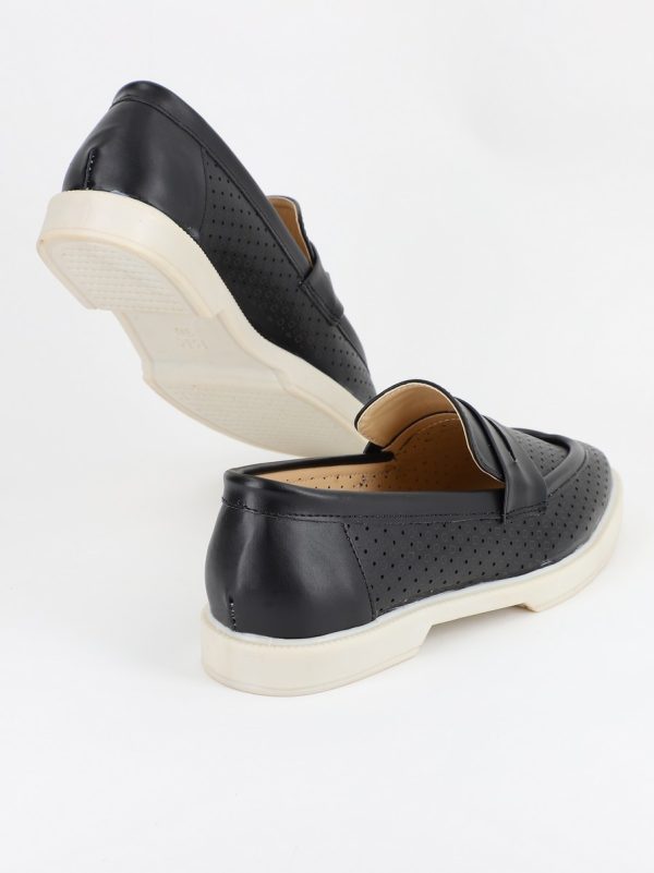 Mocasini Dama cu Perforatii Negru - BS700BA2304196 121