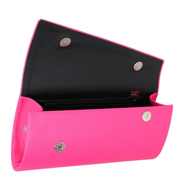 Poseta dama pentru ocazii speciale tip plic fuchsia texturat BS77K2305276 120