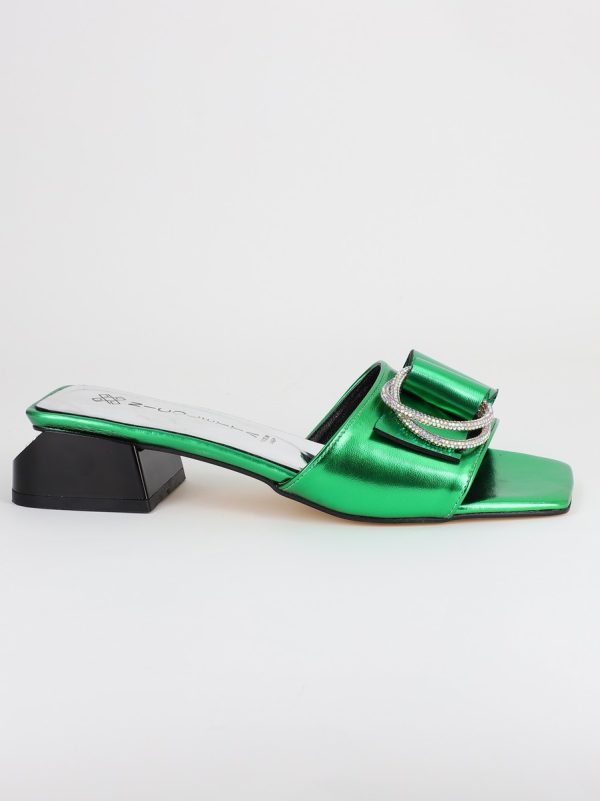 Saboti Dama cu Toc jos Verde BS50TR2304127 125
