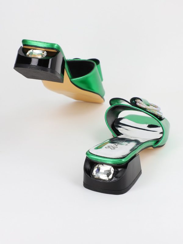 saboti dama cu toc jos verde bs50tr2304127 3 1