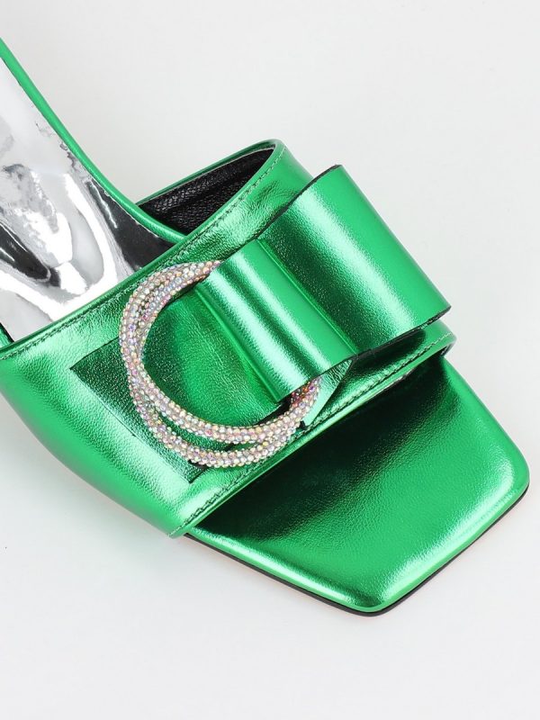 Saboti Dama cu Toc jos Verde BS50TR2304127 124