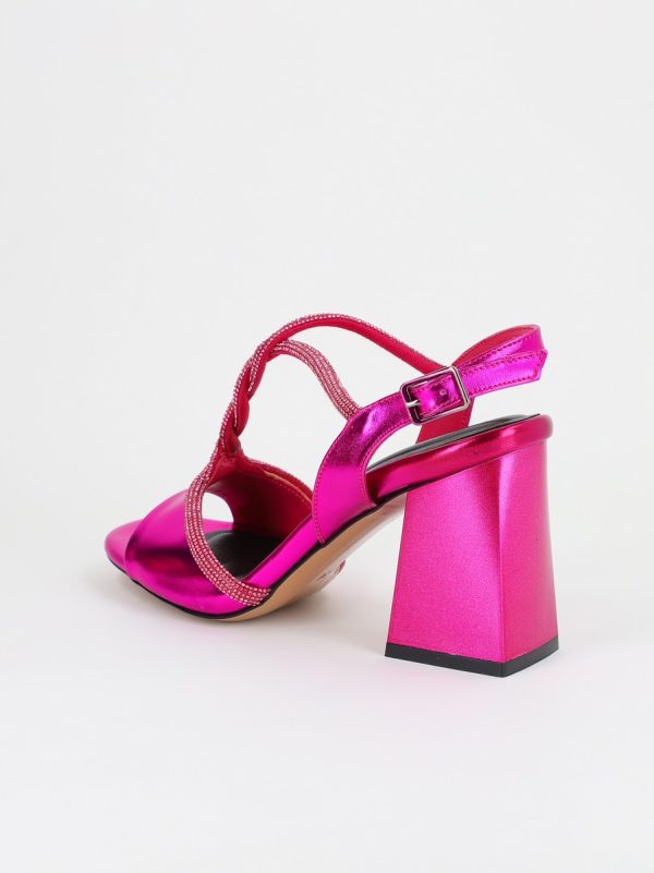 Sandale Dama cu Toc Gros Fuchsia BS808SN2304129 122