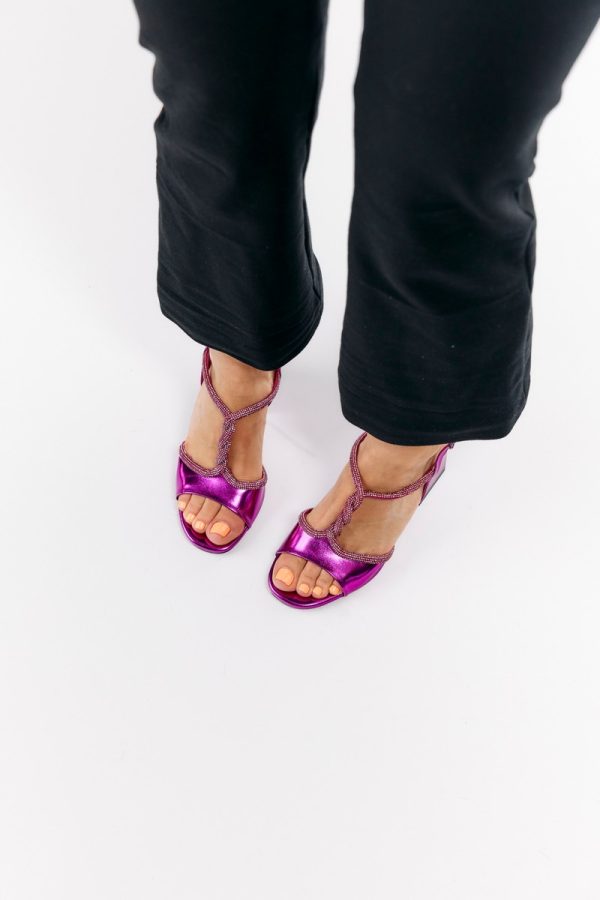 Sandale Dama cu Toc Gros Fuchsia BS808SN2304129 119