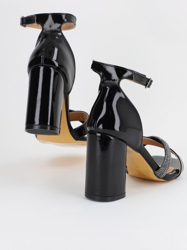Sandale Dama cu Toc Gros Negru BS122SN2304145 124
