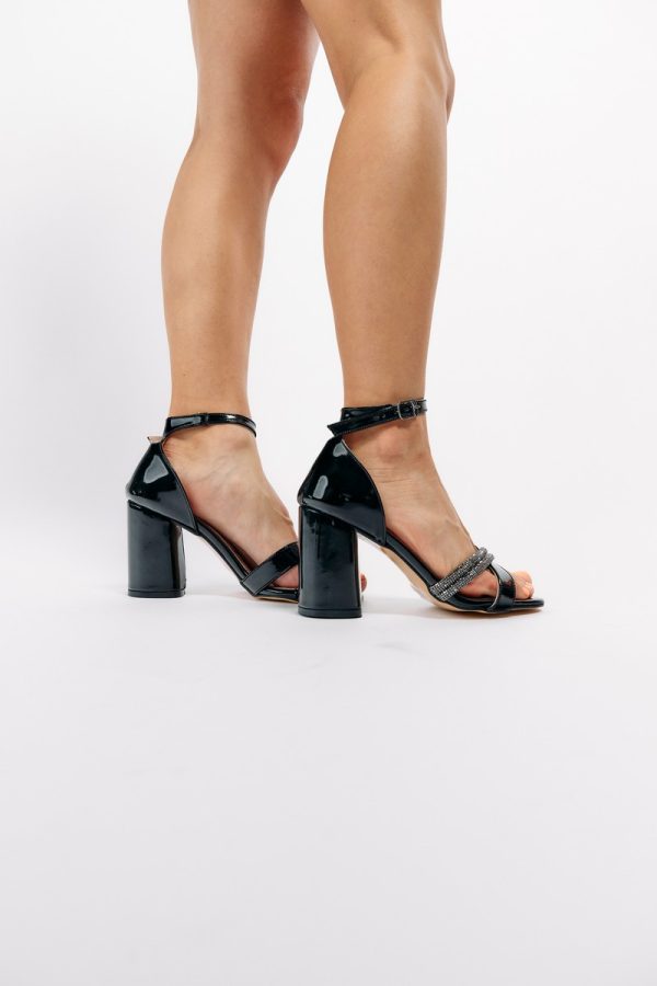 Sandale Dama cu Toc Gros Negru BS122SN2304145 126