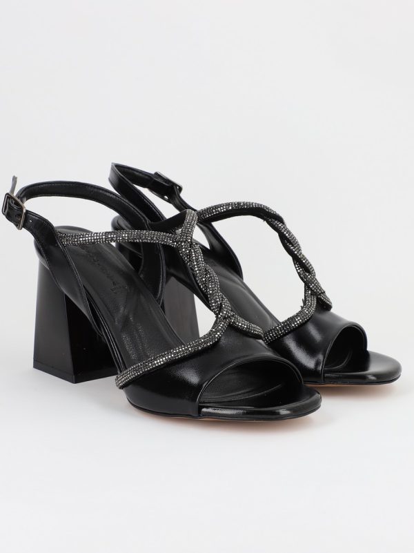 Sandale Dama cu Toc Gros Negru BS808SN2304131 120