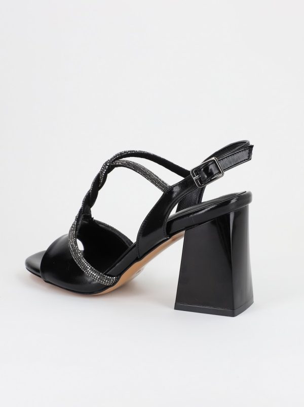 Sandale Dama cu Toc Gros Negru BS808SN2304131 122