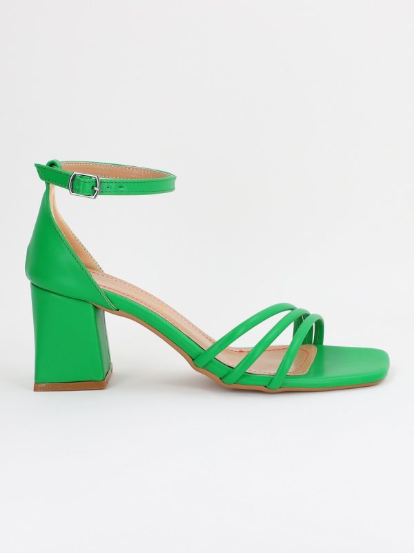 Sandale Dama cu Toc Gros Verde BS1050SN2304136 122