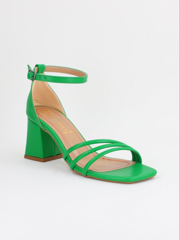 Incaltaminte Dama - Sandale Dama cu Toc Gros Verde BS1050SN2304136